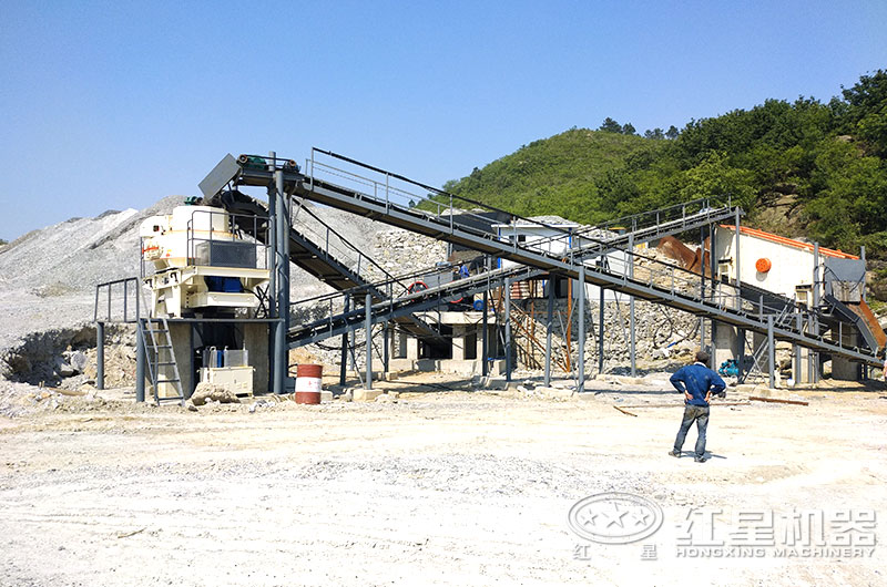 大理石邊角料加工沙子用什么機(jī)器？多少錢(qián)？現(xiàn)場(chǎng)視頻