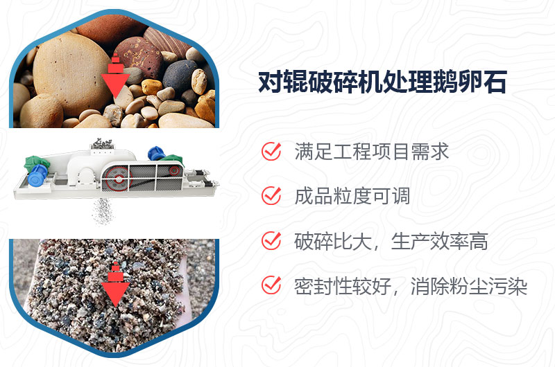 對輥破碎機(jī)能擠鵝卵石嗎？附視頻